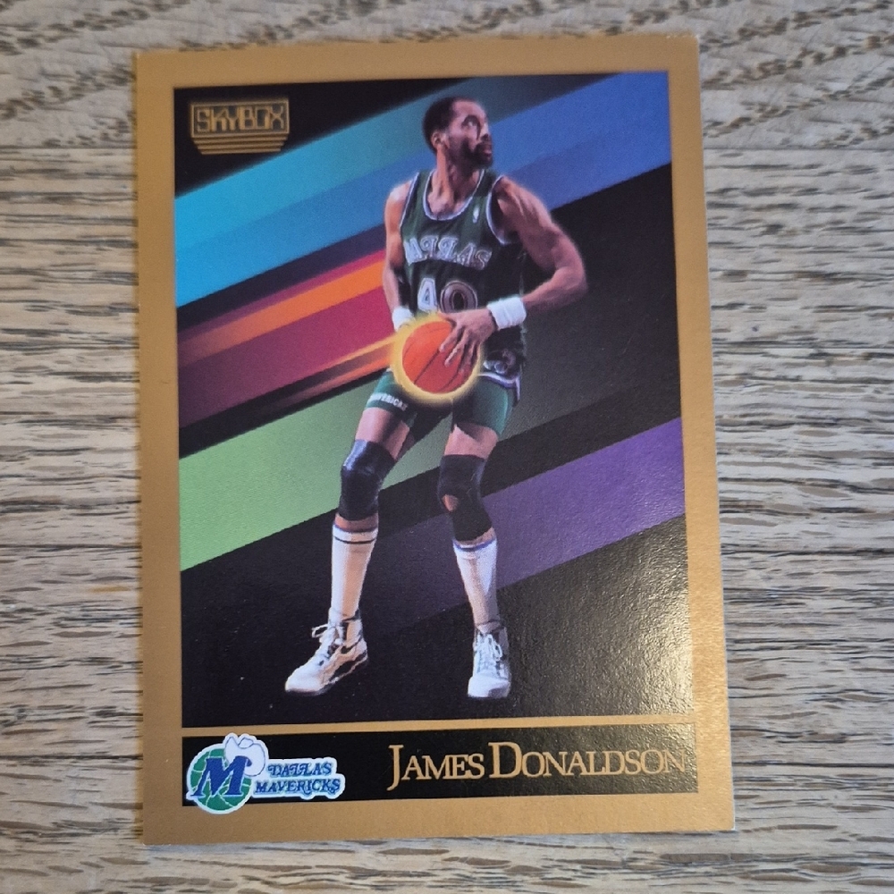 SkyBox James Donaldson Basketball Card - Gold and Multicolor